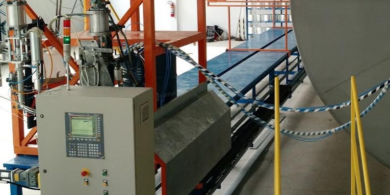 Sistema de controle e movimentação da máquina de filament winding